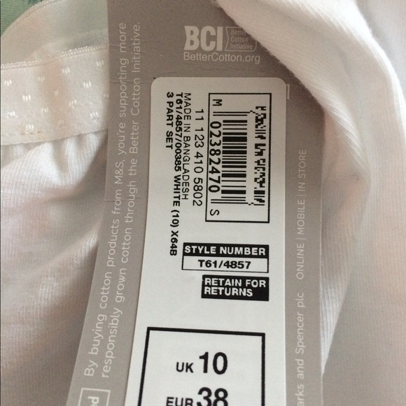 NWT US6/UK10 Marks & Spencer Cotton Full Brief 3-pack - Picture 5 of 7